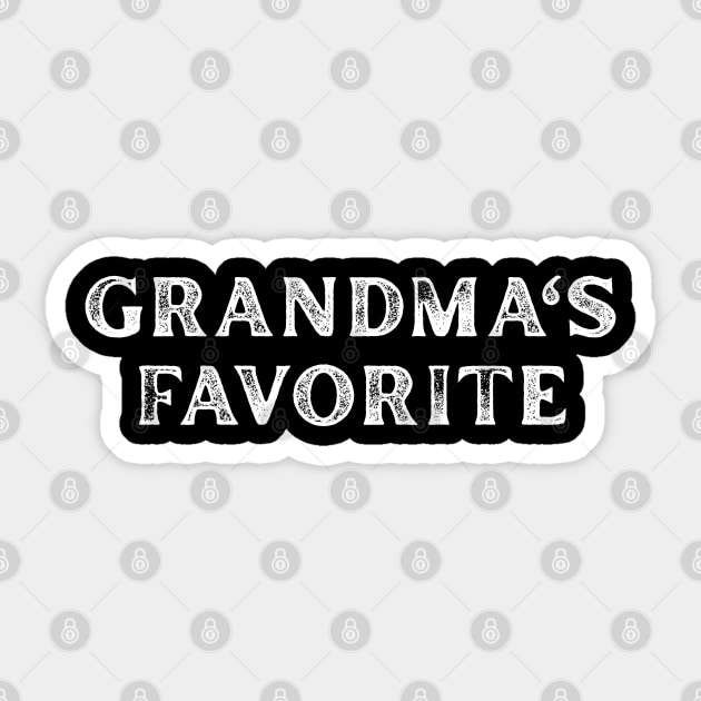 Grandma’s Favorite Sticker by Creatifly Graphic Tees